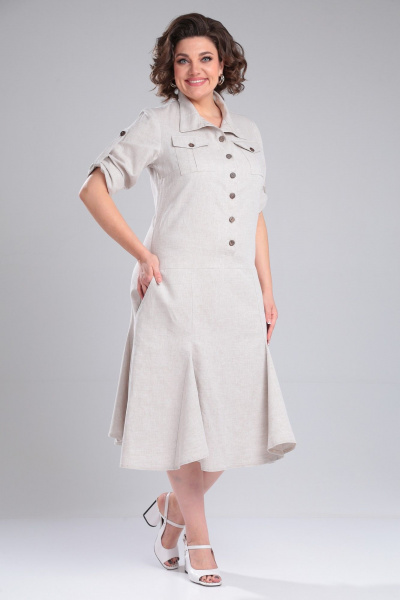 Платье Celentano lite 5016.1 натуральный - фото 8