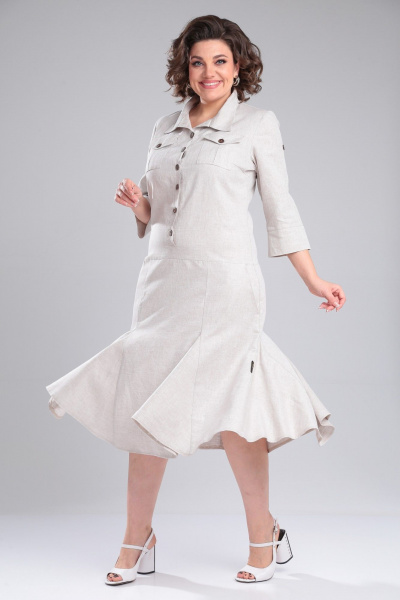 Платье Celentano lite 5016.1 натуральный - фото 4