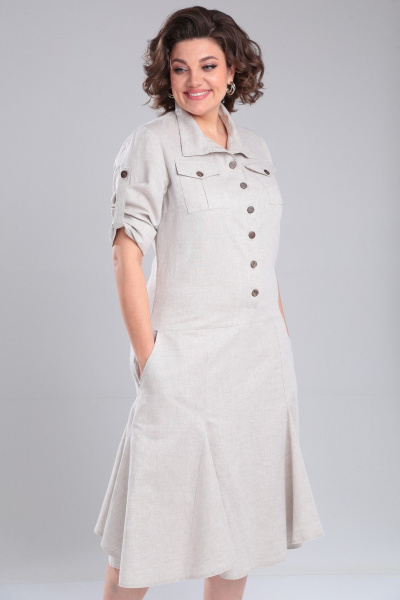 Платье Celentano lite 5016.1 натуральный - фото 12