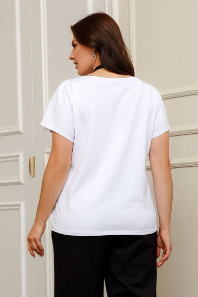 Летняя майка: классическая хлопковая модель Romgil РП0002-ХЛ2 белый - фото 2