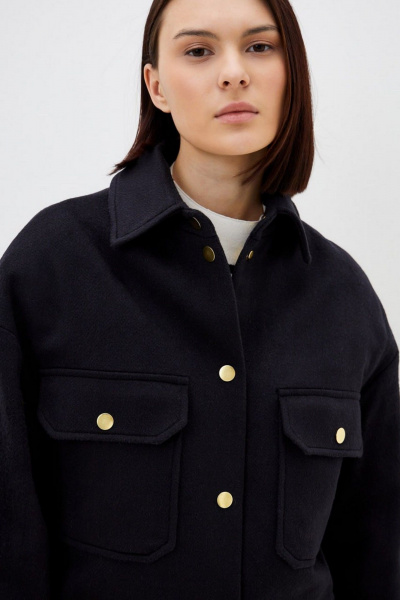 Полупальто из шерсти и драпа со съемной стеганой подстежкой C. of PAPAYA NEW 1717 - фото 4