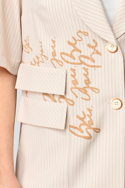 Брюки, жакет Мишель стиль 1182 бежево-коричневый - фото 7