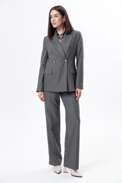 Блуза, брюки, жакет LM К6667-33 серый - фото 6