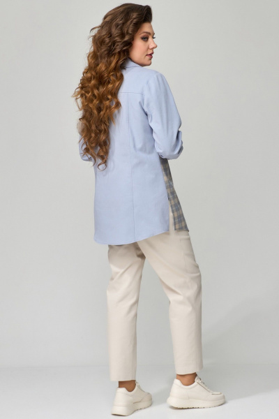 Брюки, рубашка Fita 1491 бежево-голубой - фото 6