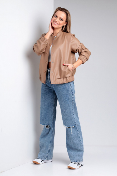 Жакет Liona Style 895 кофейный - фото 1