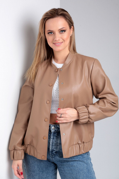 Жакет Liona Style 895 кофейный - фото 3