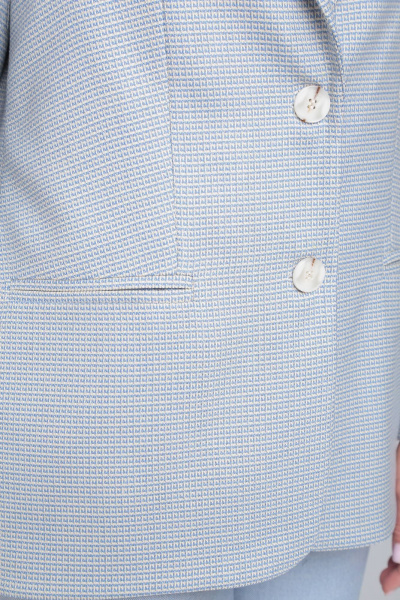 Жакет LeNata 11353 голубая-лапка - фото 4