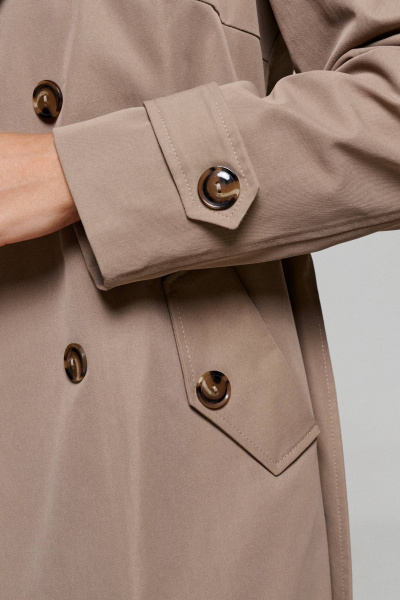 Тренч Beautiful&Free 6171 серо-бежевый - фото 9