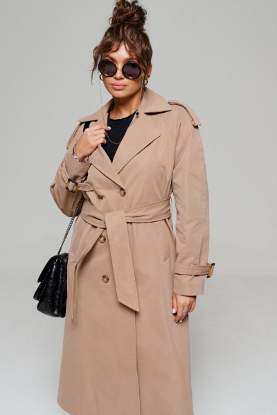 Тренч Beautiful&Free 6173 песочный - фото 3