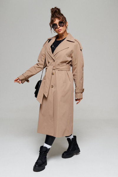 Тренч Beautiful&Free 6173 песочный - фото 2