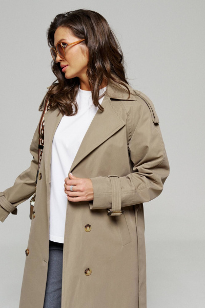 Тренч Beautiful&Free 6179 песочный - фото 9