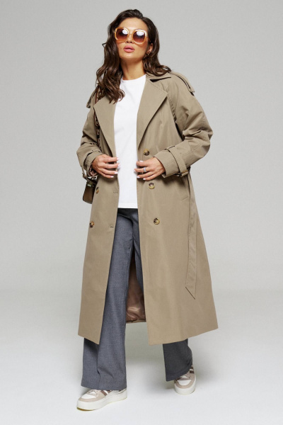 Тренч Beautiful&Free 6179 песочный - фото 3