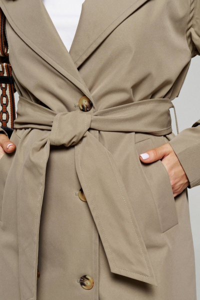 Тренч Beautiful&Free 6179 песочный - фото 10