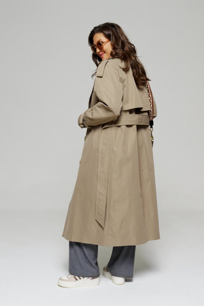 Тренч Beautiful&Free 6179 песочный - фото 6