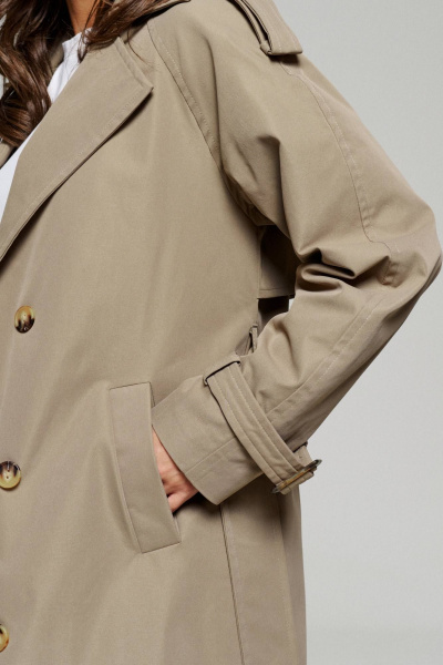 Тренч Beautiful&Free 6179 песочный - фото 11