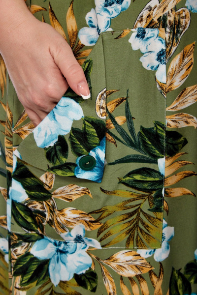 Платье Celentano lite 5020.1 оливковый - фото 10