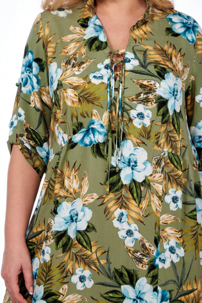 Платье Celentano lite 5021.1 оливковый - фото 5