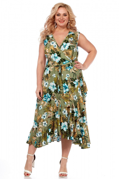 Платье Celentano lite 5024.2 оливковый - фото 1