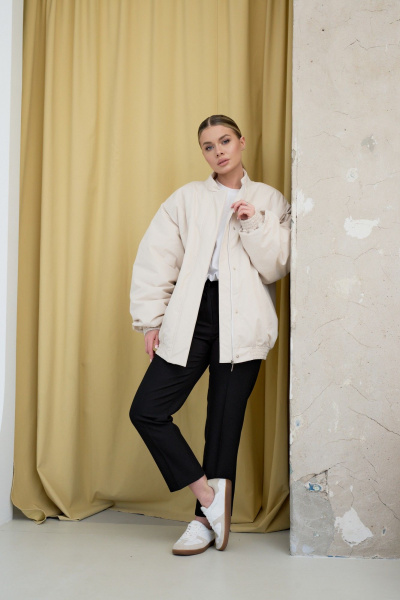 Бомбер ATTIKA А3260 бежевый - фото 1