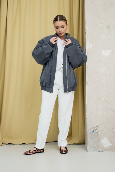 Бомбер ATTIKA А3264 серый - фото 3