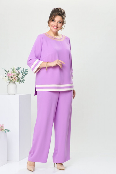 Блуза, брюки Romanovich Style 2-2573 фиалковый - фото 10
