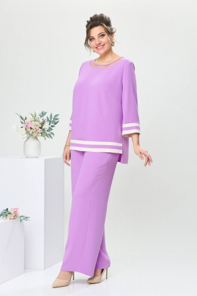 Блуза, брюки Romanovich Style 2-2573 фиалковый - фото 9