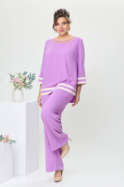 Блуза, брюки Romanovich Style 2-2573 фиалковый - фото 3