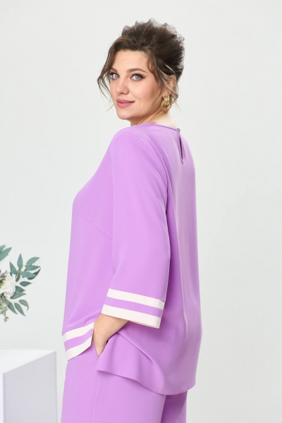 Блуза, брюки Romanovich Style 2-2573 фиалковый - фото 5