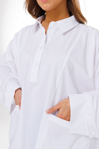 Блуза, брюки Mubliz 133 белый-черный - фото 12