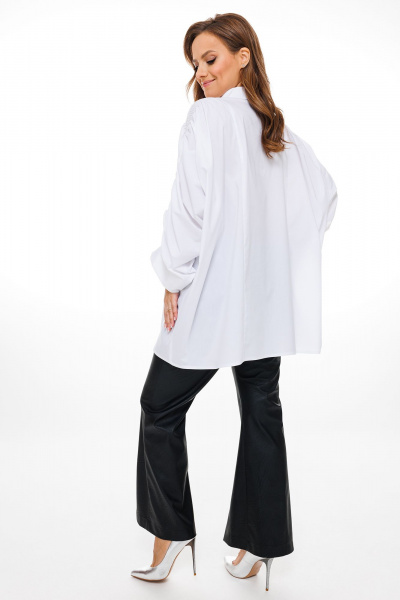 Блуза, брюки Mubliz 133 белый-черный - фото 8