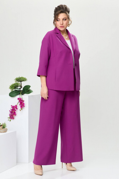 Брюки, жакет Romanovich Style 2-2654 темная_фуксия - фото 2