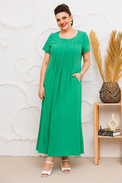 Платье Romanovich Style 1-1826 зел - фото 1