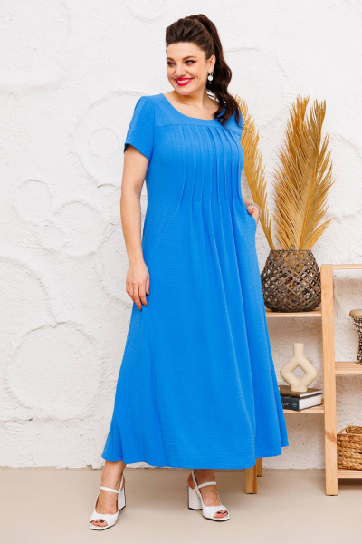 Платье Romanovich Style 1-1826 насыщенный-голубой - фото 3