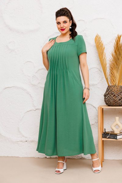 Платье Romanovich Style 1-1826 хаки-нов - фото 1