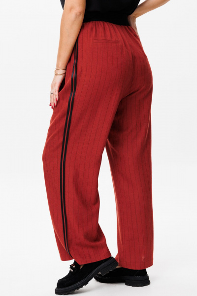 Блуза, брюки Mubliz 153 черный-терракот - фото 13