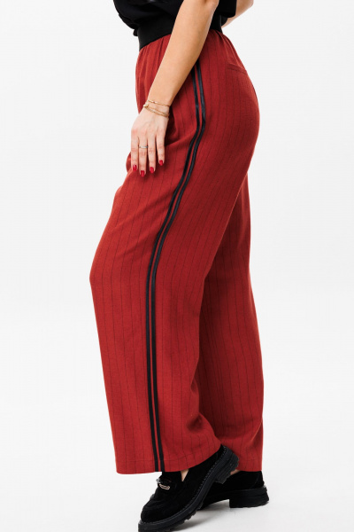 Блуза, брюки Mubliz 153 черный-терракот - фото 12