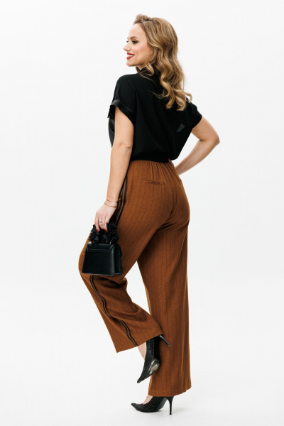 Блуза, брюки Mubliz 153 черный-бронза - фото 8