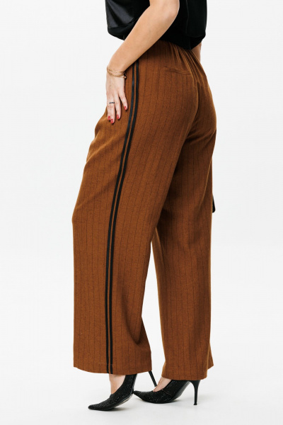 Блуза, брюки Mubliz 153 черный-бронза - фото 4