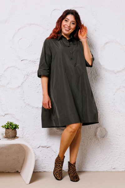 Платье Mubliz 155 хаки - фото 11
