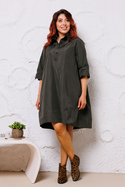 Платье Mubliz 155 хаки - фото 9