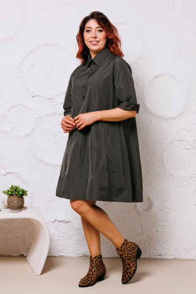 Платье Mubliz 155 хаки - фото 7