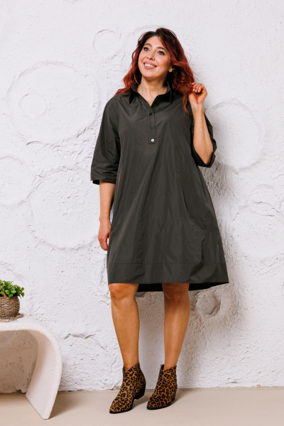 Платье Mubliz 155 хаки - фото 3