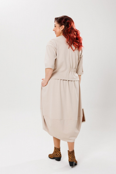Джемпер, юбка Mubliz 154 беж - фото 15