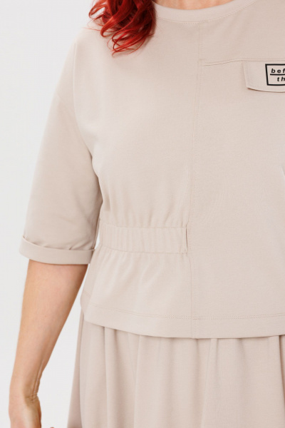 Джемпер, юбка Mubliz 154 беж - фото 14