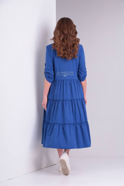 Платье Rishelie 829 синий - фото 3