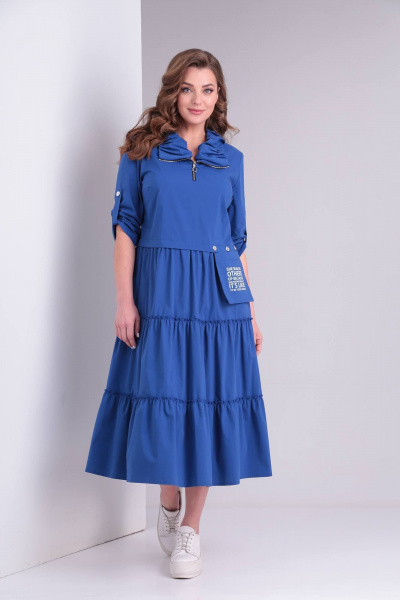 Платье Rishelie 829 синий - фото 1