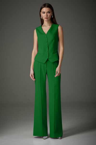 Брюки, жакет, жилет N.O.W. 1391-2 зеленый - фото 4