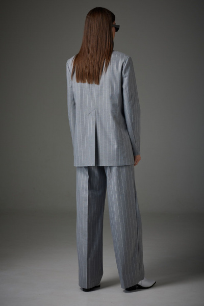 Брючный костюм: свободный пиджак, жилет и брюки, деловой стиль N.O.W. 1409 - фото 2