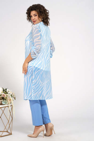 Блузон и свободные брюки, полуприлегающий силуэт, комфорт Alani Collection 2087 - фото 8