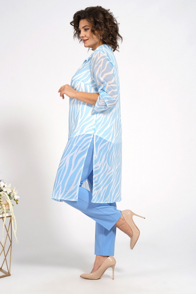 Блузон и свободные брюки, полуприлегающий силуэт, комфорт Alani Collection 2087 - фото 7